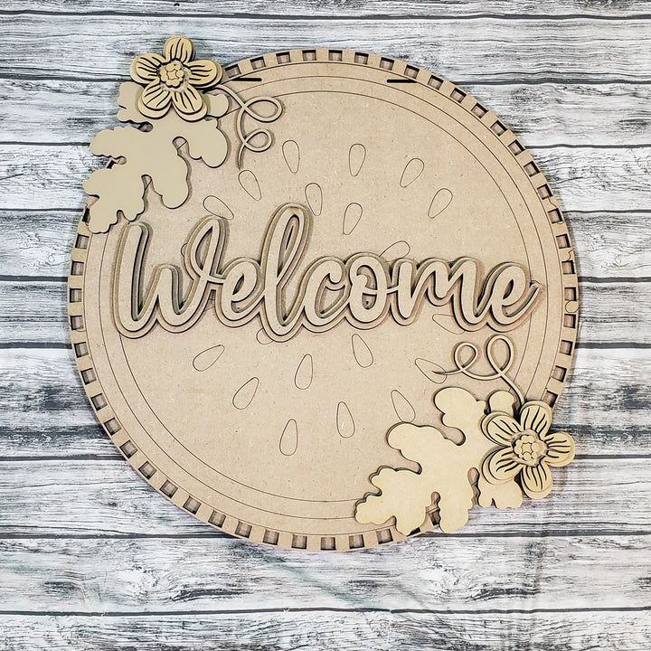 DIY Watermelon Welcome Door Hanger - Unfinished