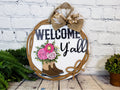 Welcome Y'all Boots Door Hanger - Finished
