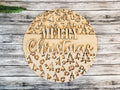 DIY Merry Christmas Tree Door Hanger - Unfinished