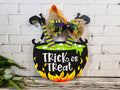 Trick or Treat Witch Legs Door Hanger - Finished