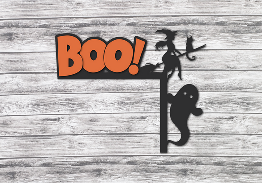 Boo Witch Door Corner - Finished