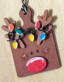 Reindeer Breadboard Ornaments