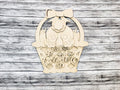 DIY Hello Easter Bunny Butt Basket Door Hanger - Unfinished