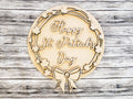 DIY Happy St Patricks Day Grape Vine Wreath Door Hanger- Unfinished