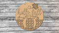 DIY Hello Fall Rattan Pumpkin Door Hanger - Unfinished