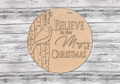 DIY Believe in the Magic Cardinal Door Hanger - Unfinished