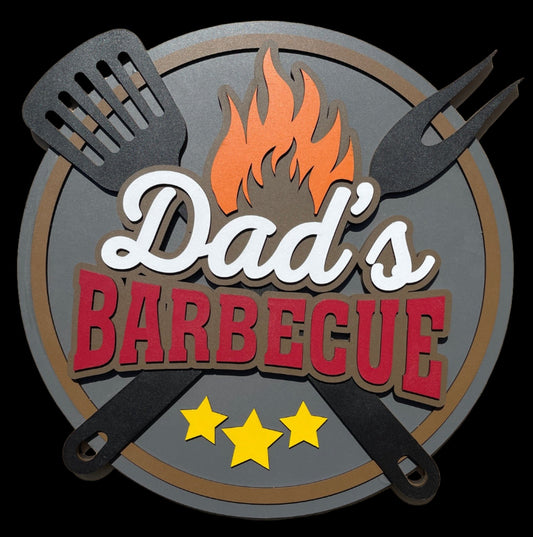 Dad's Barbecue Door Hanger - Finished
