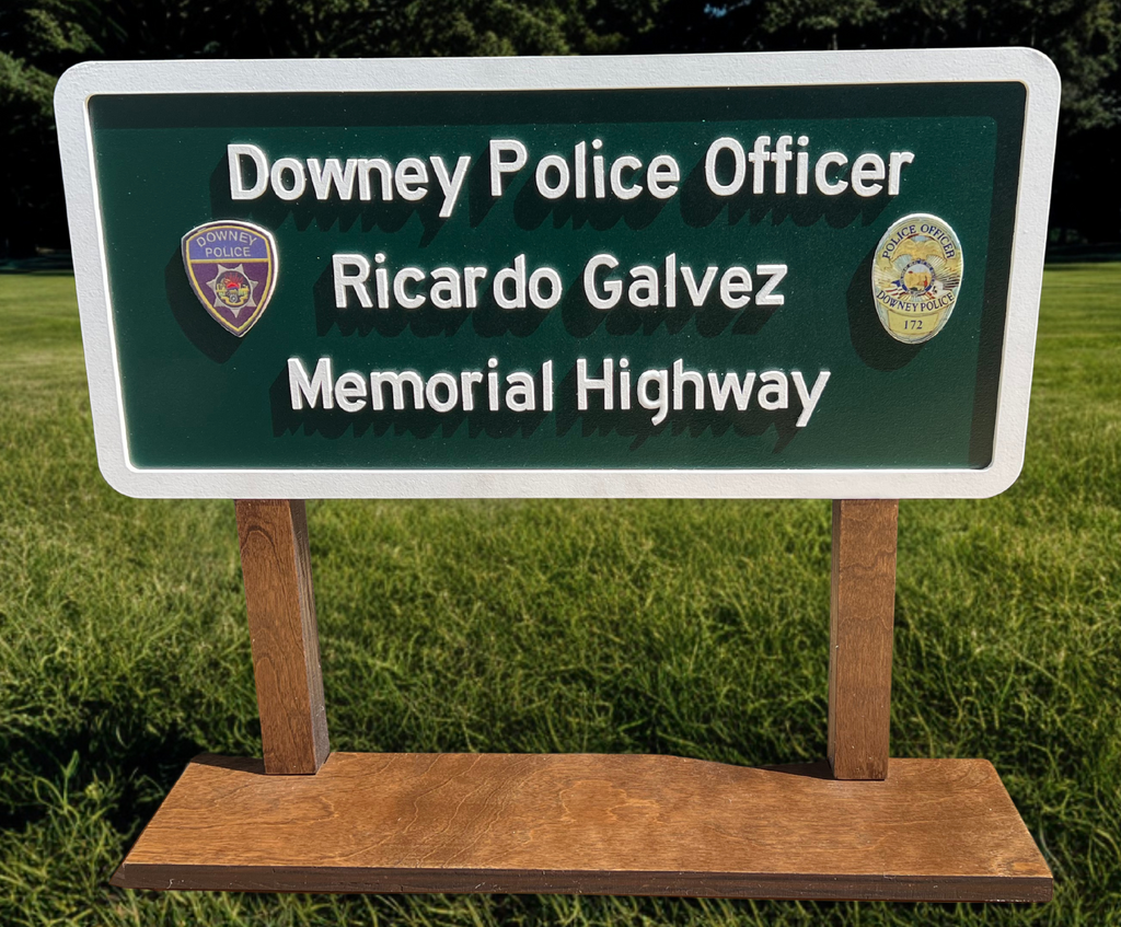 Replica Highway Memorial Sign