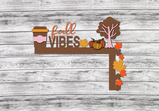 Fall Vibes Door Corner Hanger - Finished