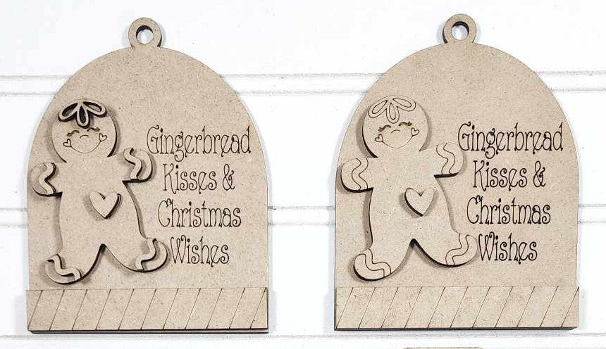 Gingerbread Arch Ornament - Wood Only Unfinished