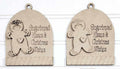 Gingerbread Arch Ornament - Wood Only Unfinished