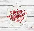 Happy Valentines Day Big Words Door Hanger - Finished