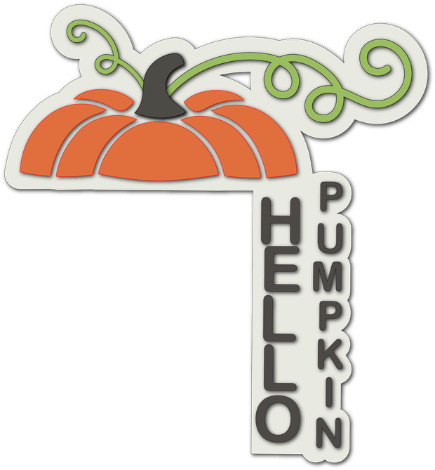 Hello Pumpkin Door Corner - Finished