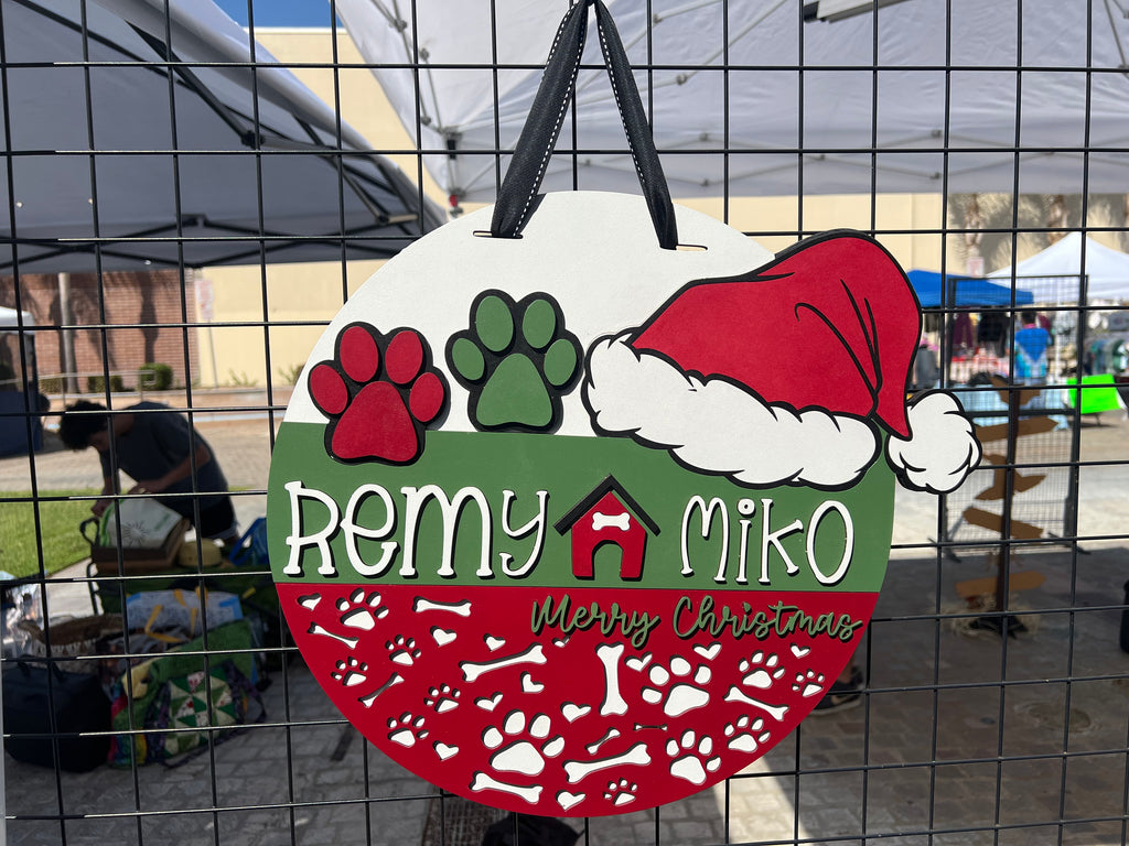 Remy & Miko Holiday Sign