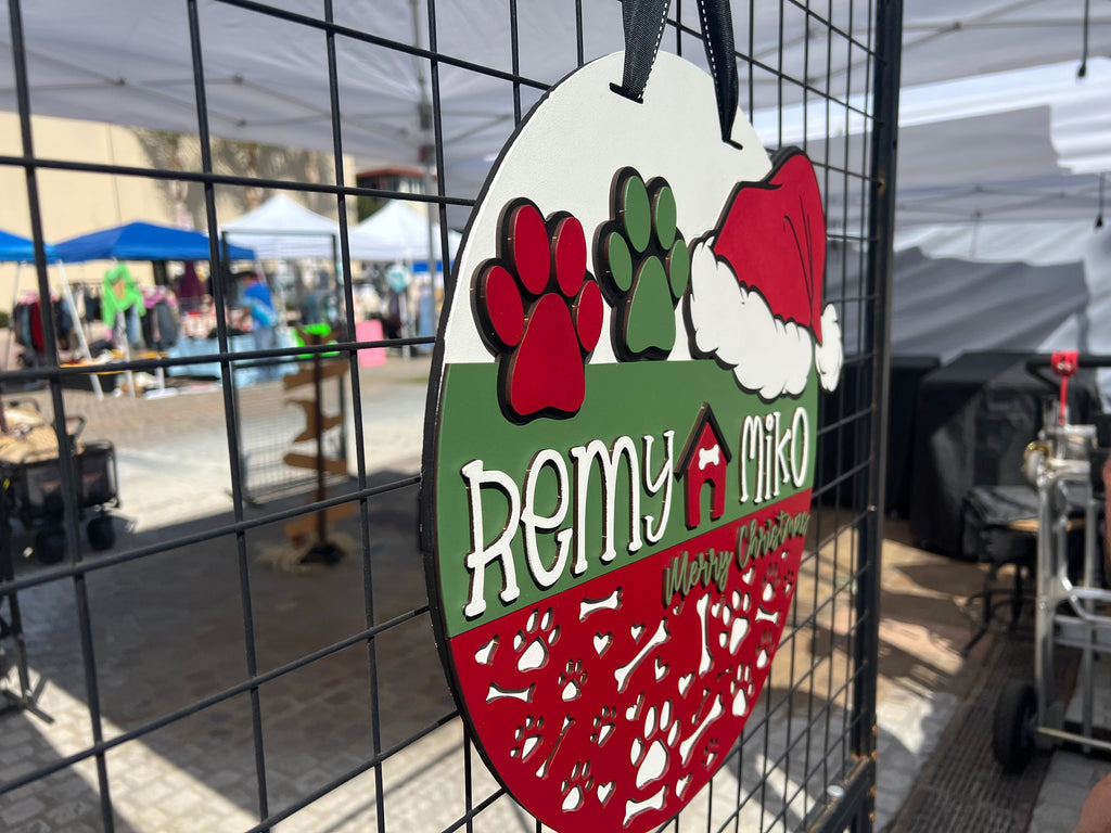 Remy & Miko Holiday Sign