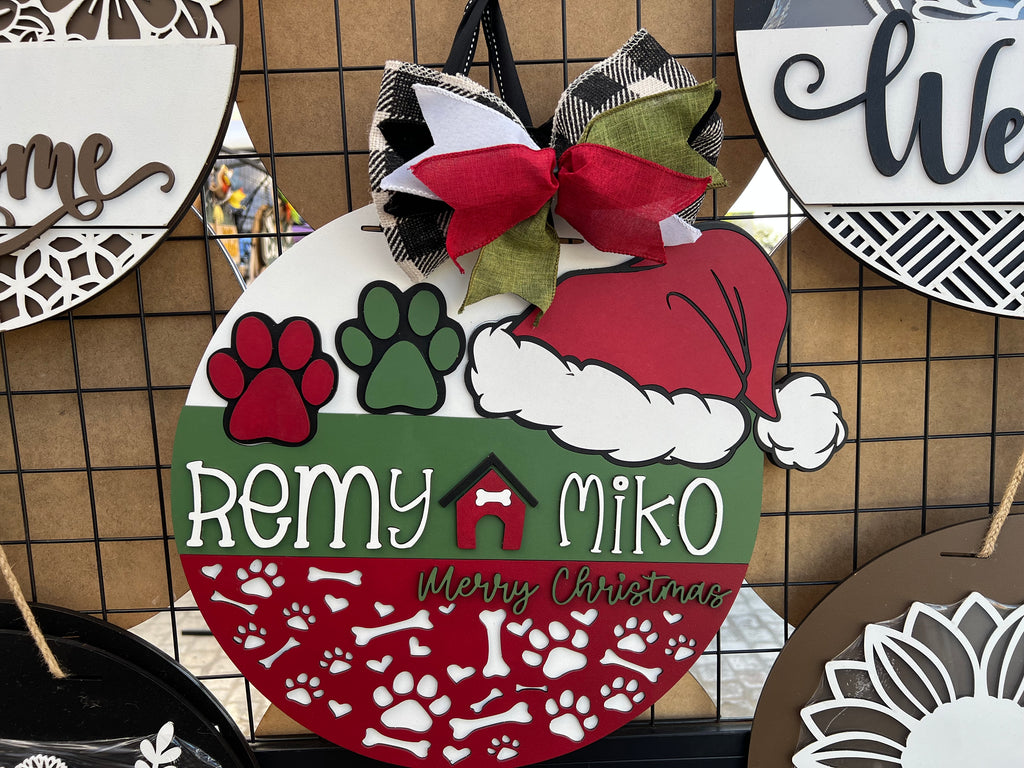 Remy & Miko Holiday Sign