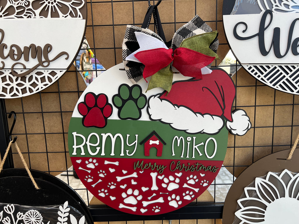 Remy & Miko Holiday Sign