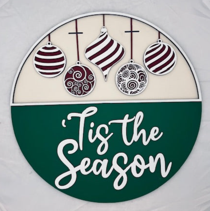 'Tis the Season Door Hanger - Finished