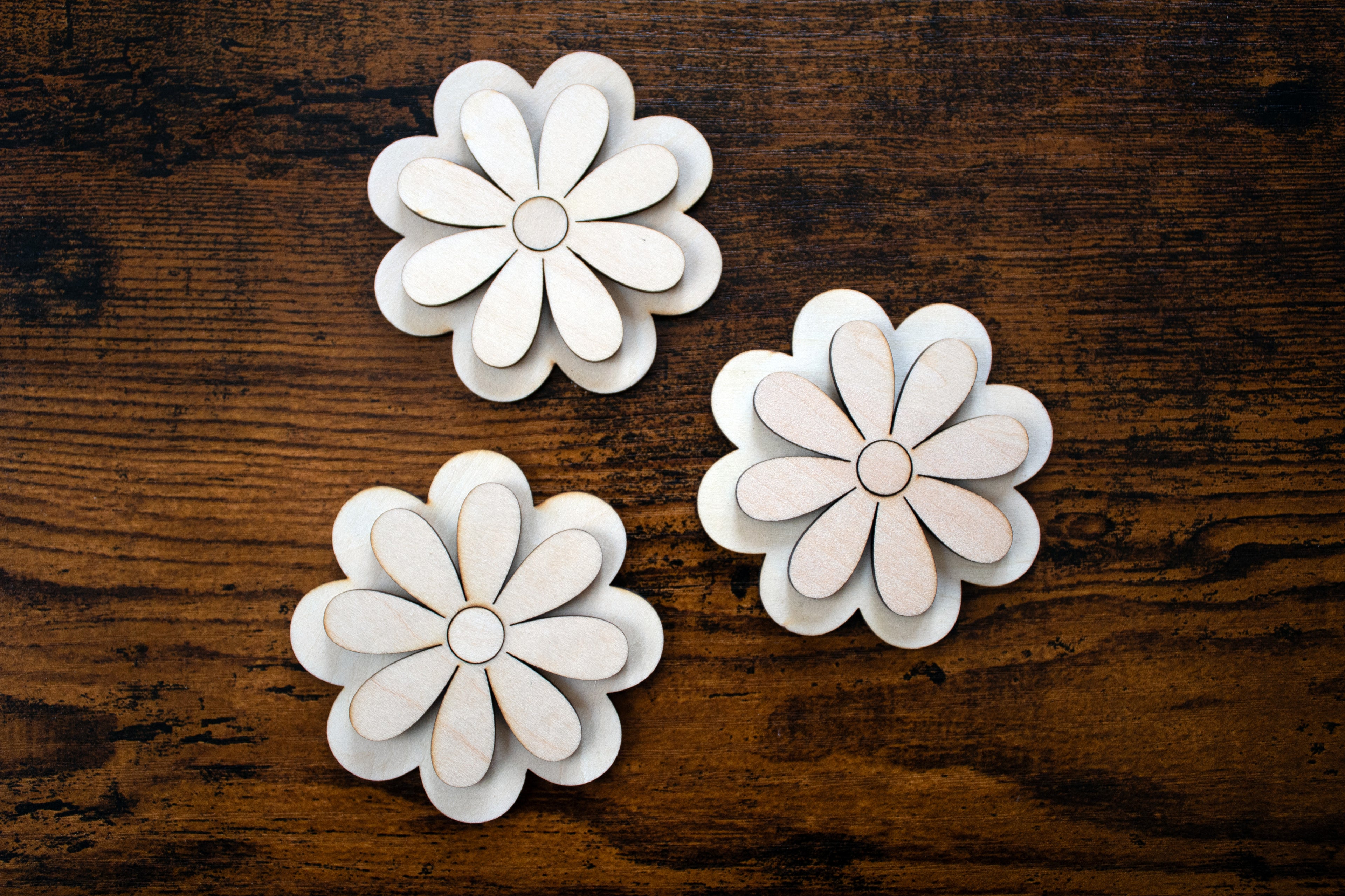 Wood Shapes "Daisies"