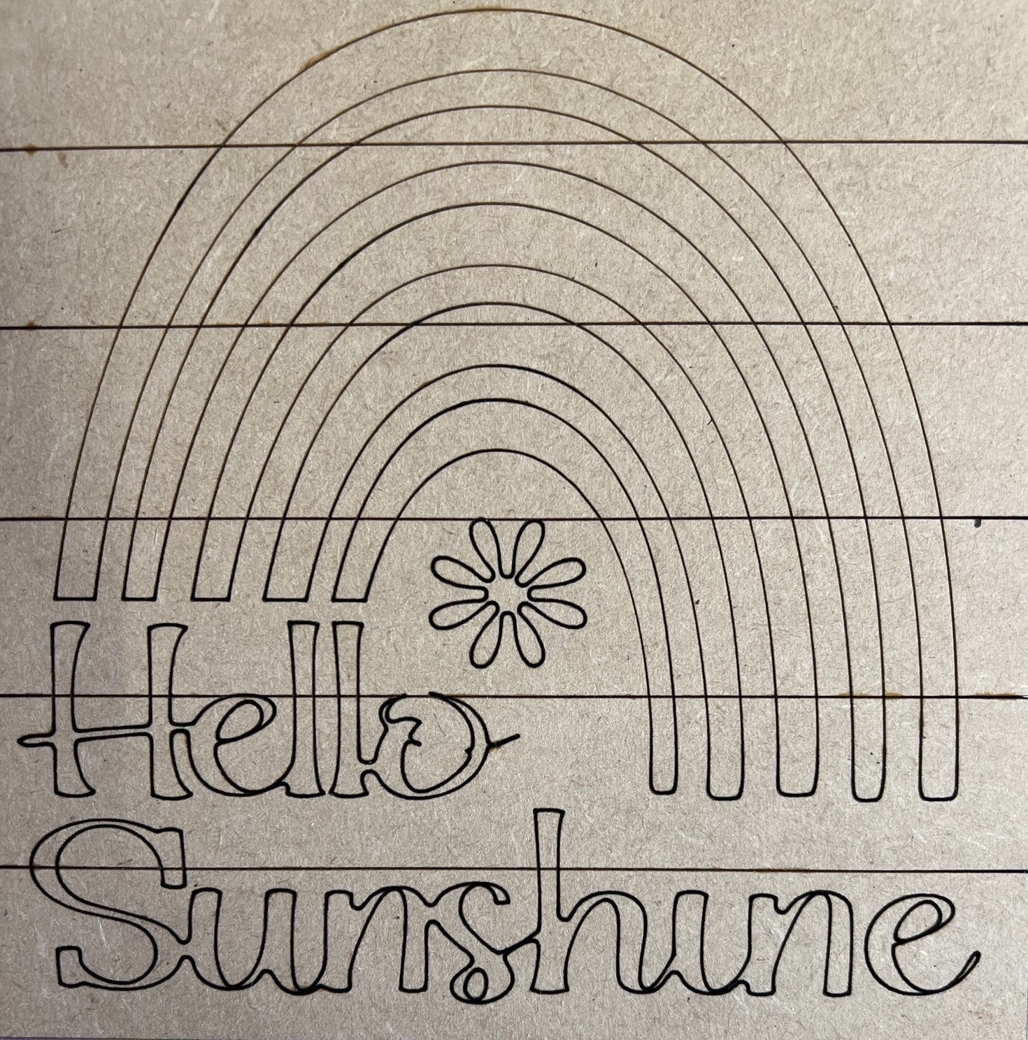 DIY 6"X6" Hello Sunshine Sign