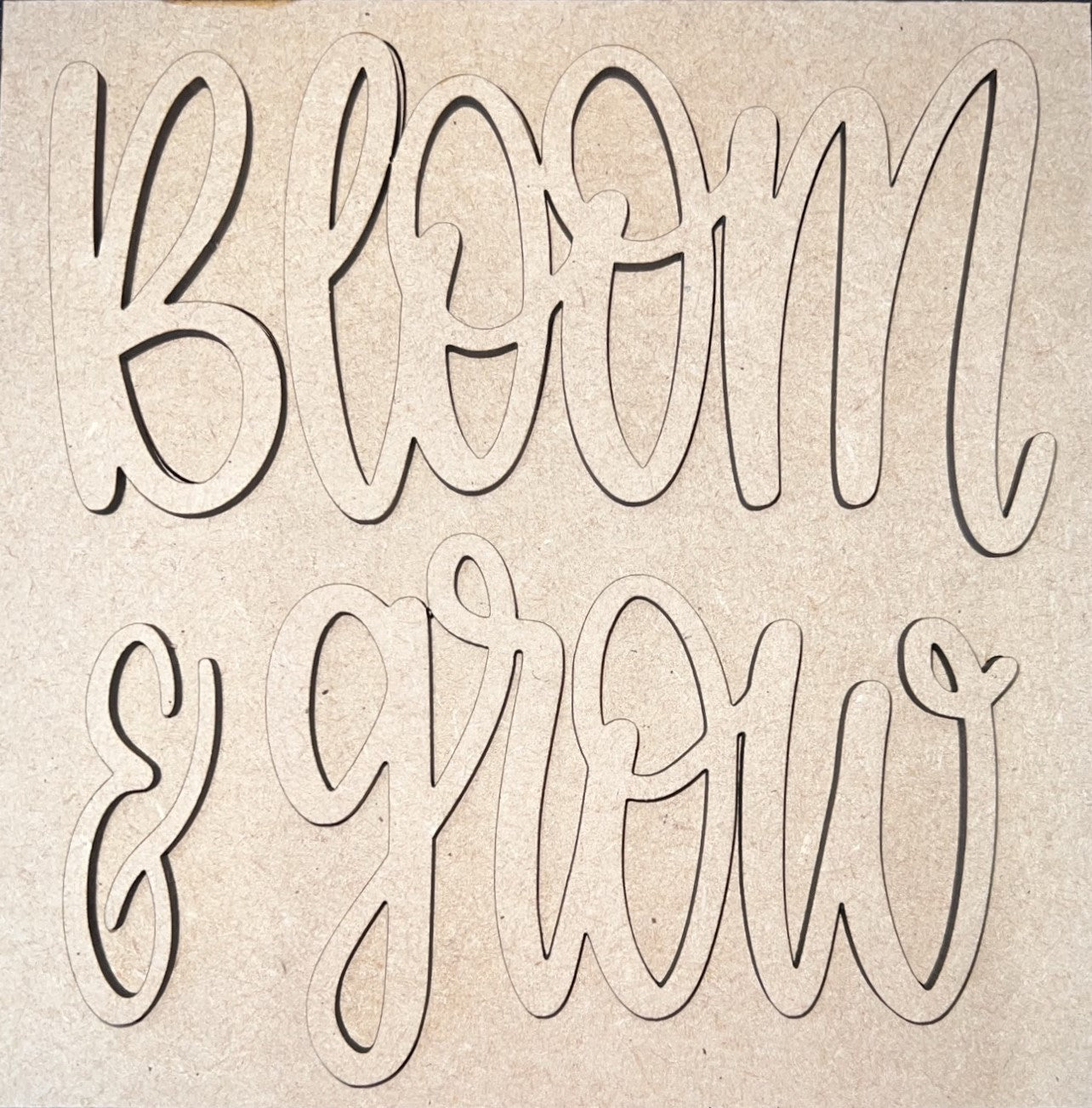 DIY  Bloom & Grow 6x6 Sign