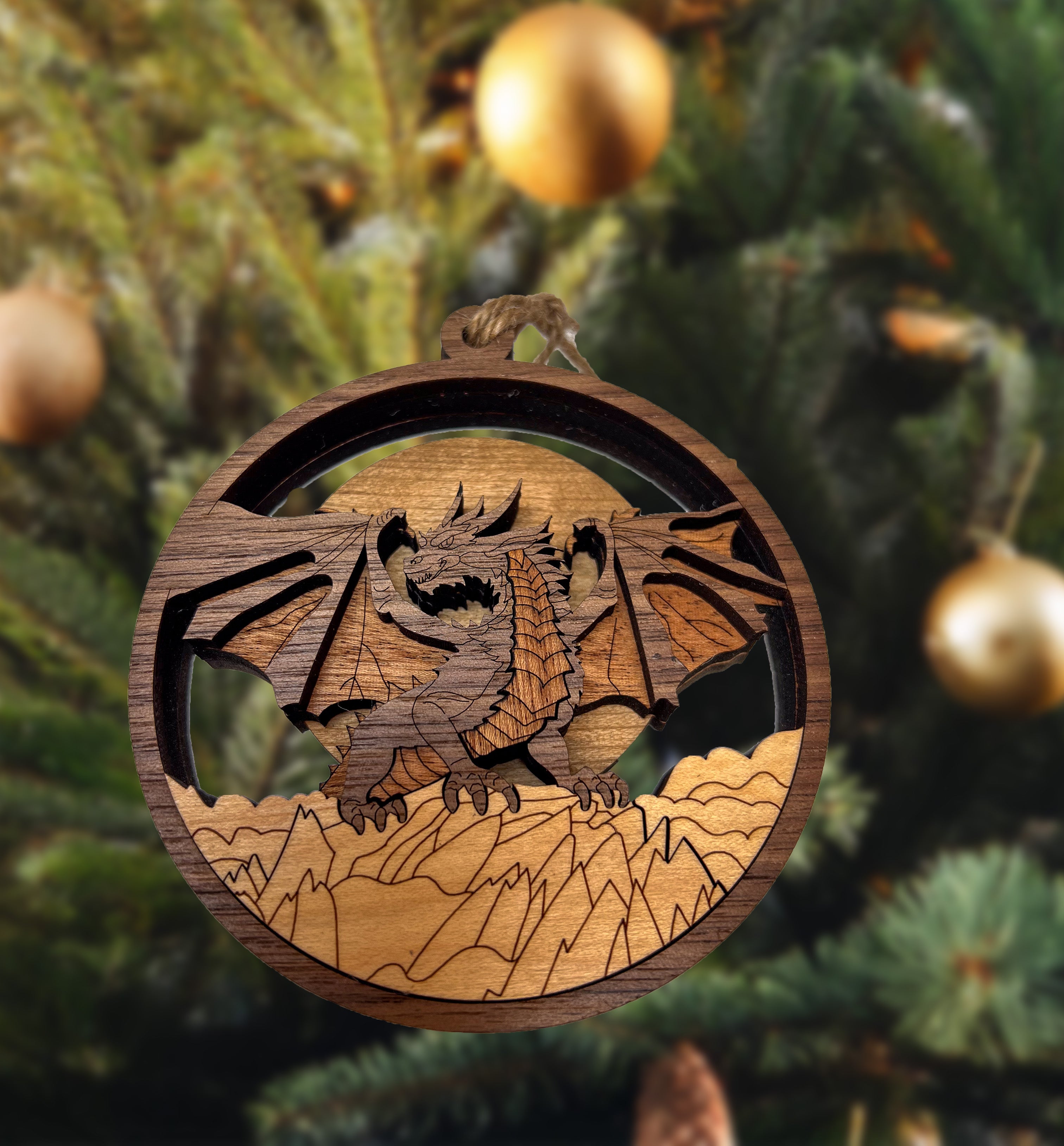 Dragon Ornament Year of the Dragon Baby's First Christmas First Christmas together