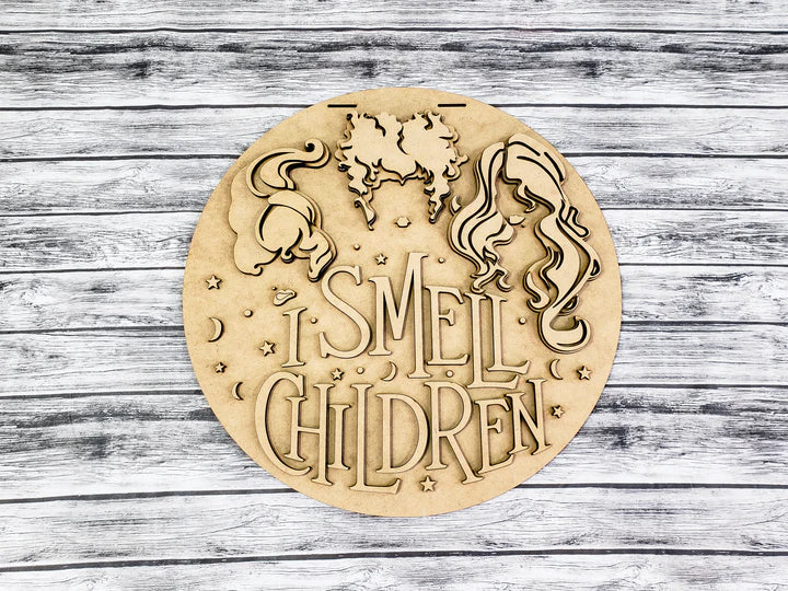 DIY I Smell Children Door Hanger - Unfinished