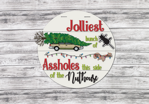 Jolliest Bunch Grizwold Christmas Tree Door Hanger - Finished
