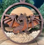 Dragon Ornament - Year of the Dragon Handcrafted Dragon Ornament – A Majestic Symbol of Power and Wisdom