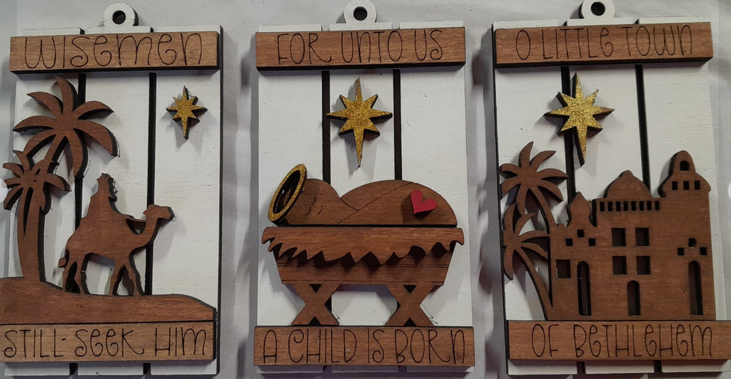 DIY Nativity Pallet Ornament Kit #2