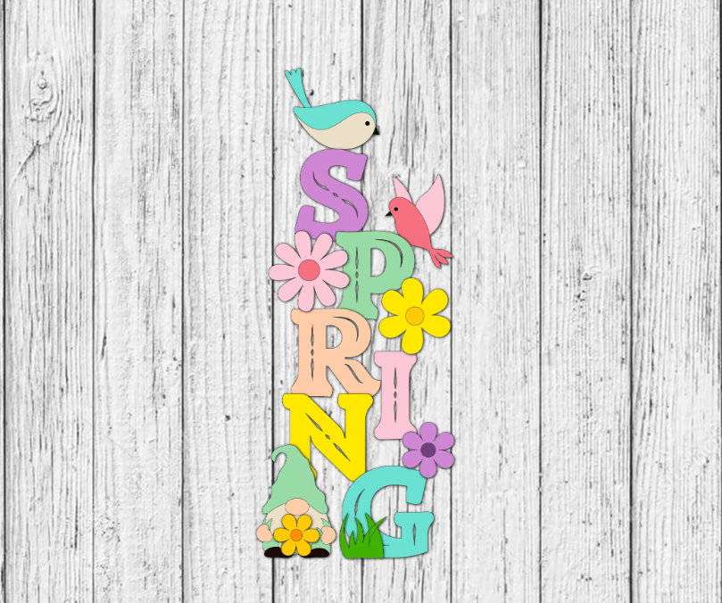 DIY Spring Stander: Colorful Addition to Your Spring Decor