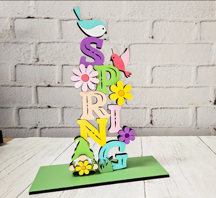 DIY Spring Stander: Colorful Addition to Your Spring Decor