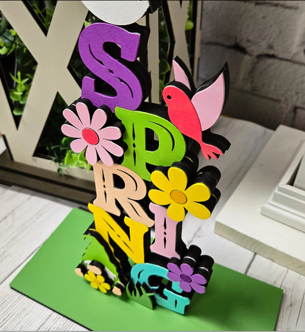 DIY Spring Stander: Colorful Addition to Your Spring Decor
