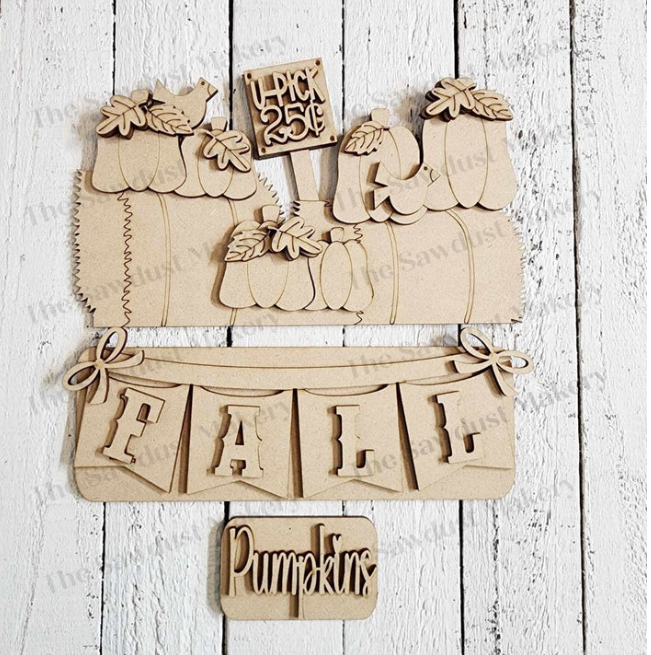 Fall Haybales 12" interchangeable inserts