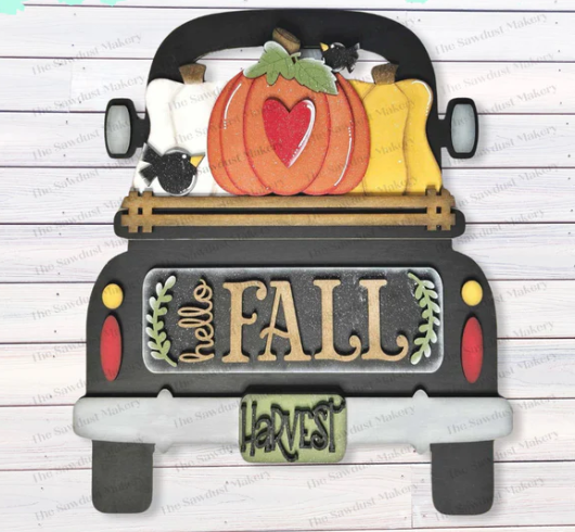 Fall Haybales 12" interchangeable inserts