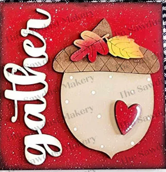 Gather with Acorn 6x6 sq