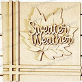 DIY Sweater Weather Maple Leaf 6x6 sq