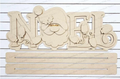 NOEL Word Art Shelf Sitter- Wood Only Unfinished