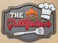 The Grillfather Door Hanger Sign - Finished