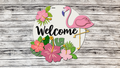 Tropical Palms Flamingo Finished