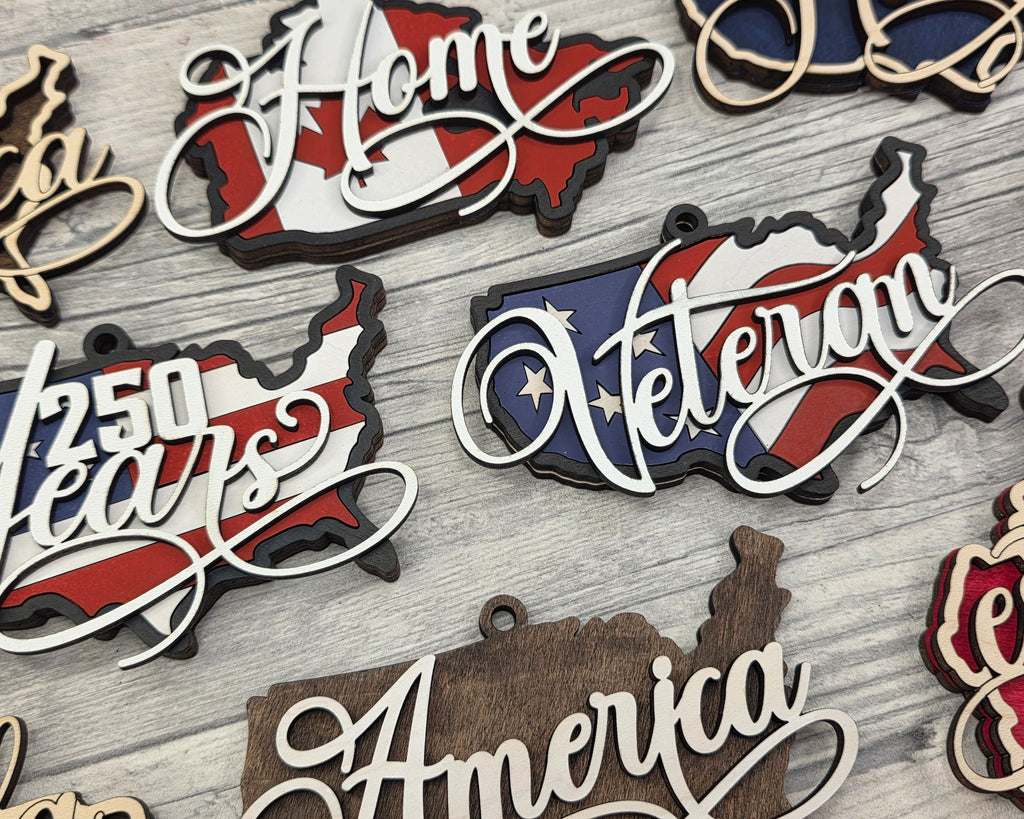 USA Magnet Collection DIY Wood Only