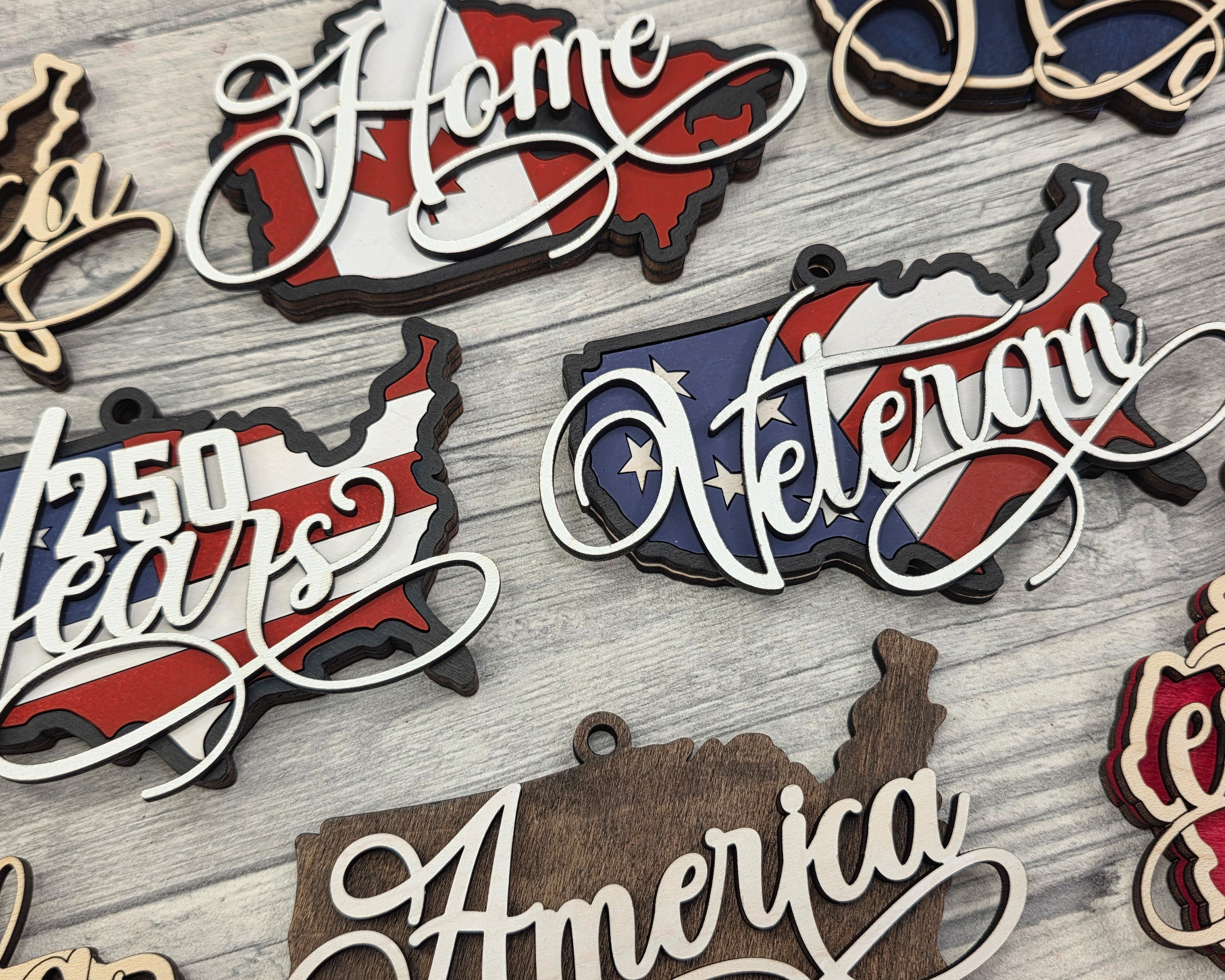 USA Magnet Collection DIY Wood Only