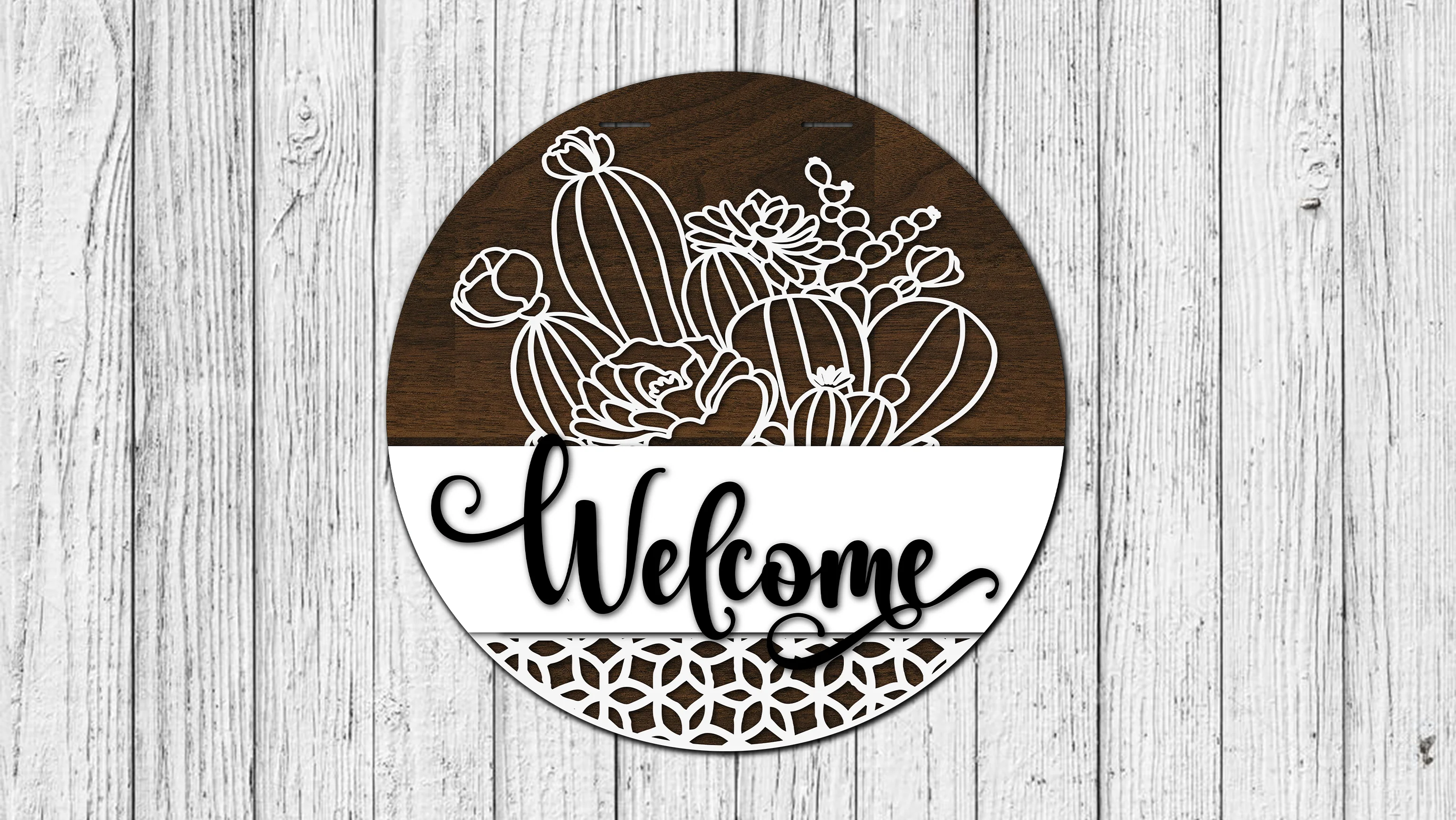 Interchangeable Welcome Door Hanger Sign