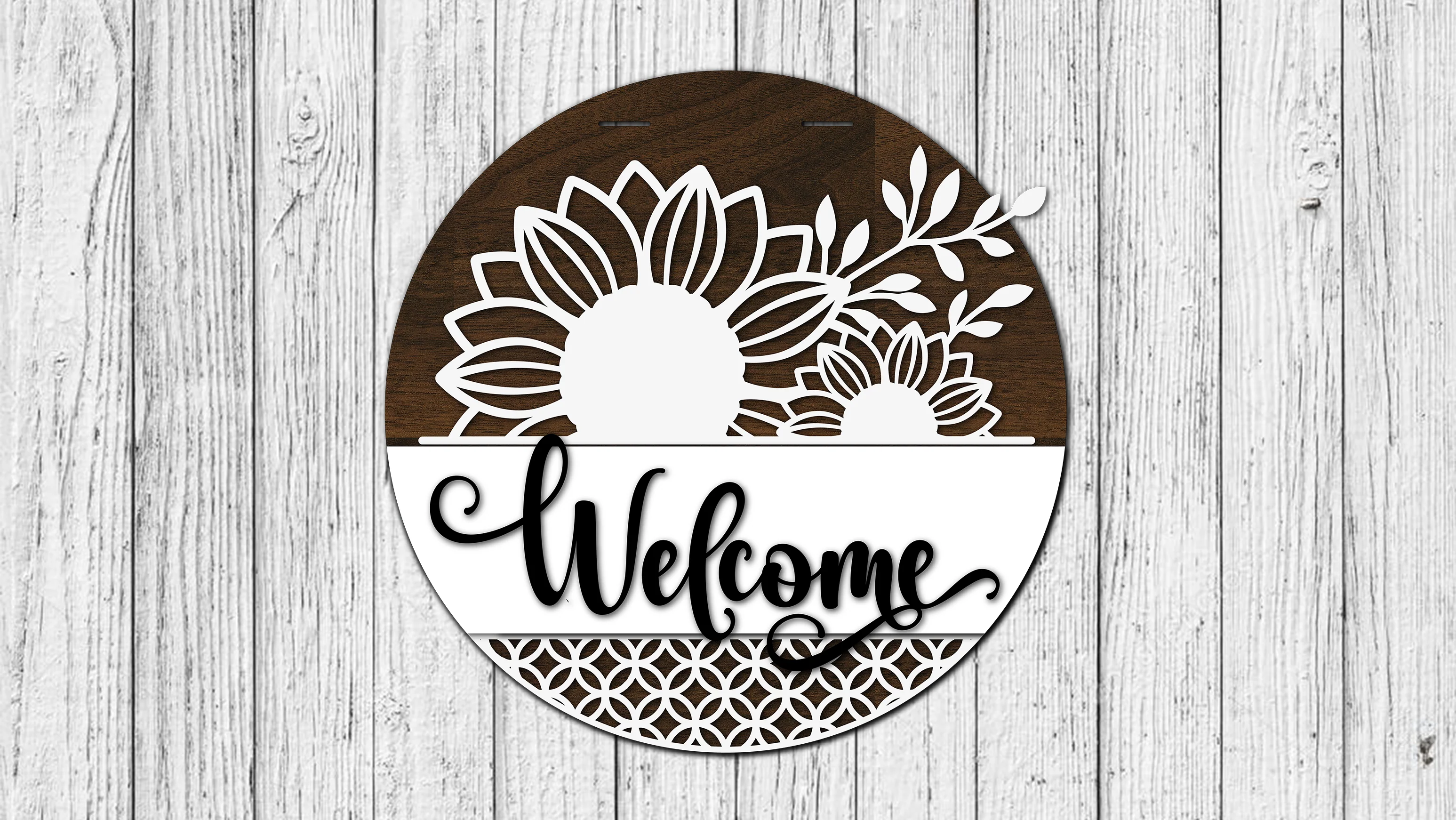 Interchangeable Welcome Door Hanger Sign