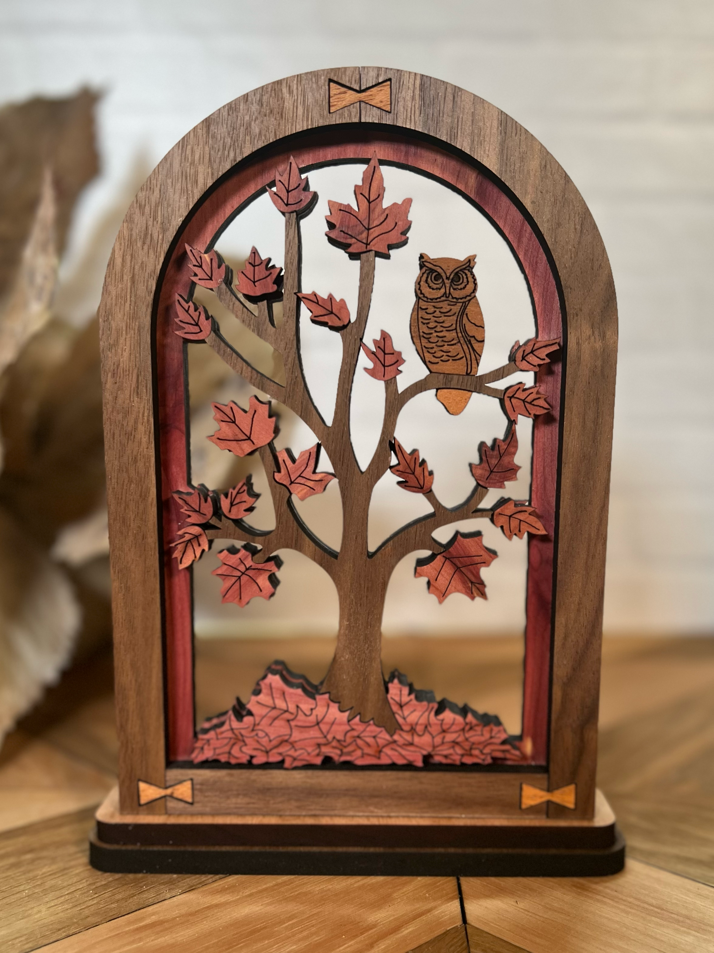 Owl in Tree Arch